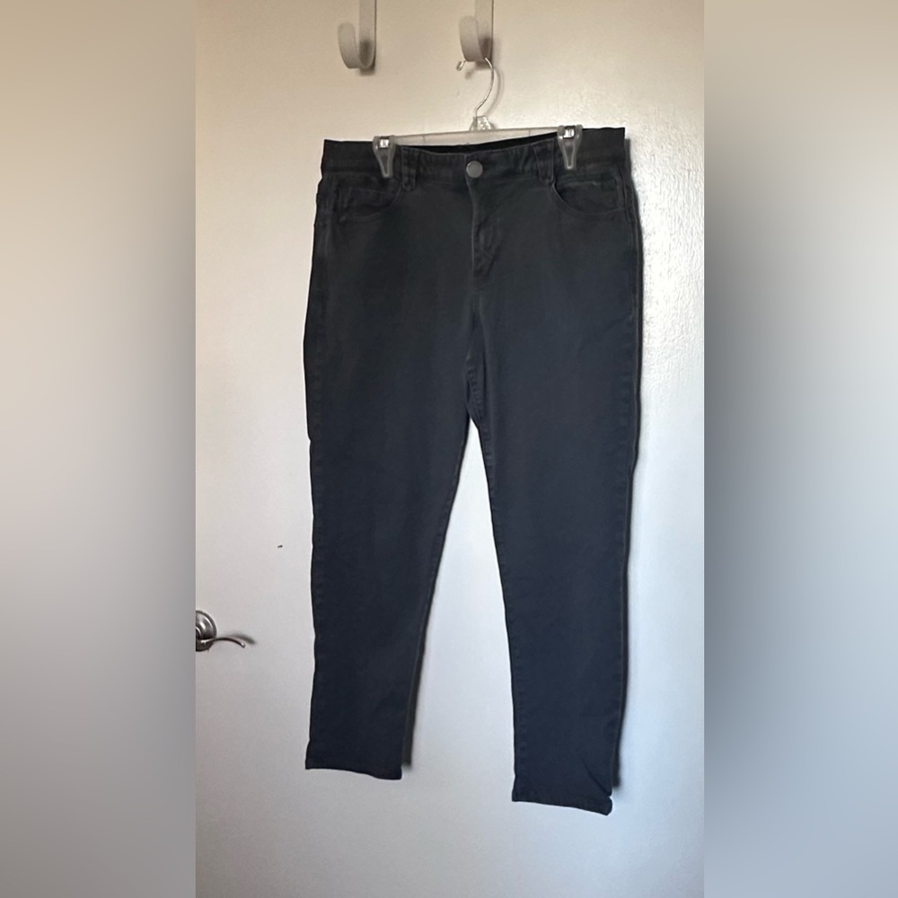 Democracy Ab-solution Black/Gray Cropped Denim Jeans